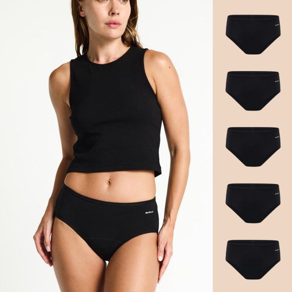 Basic Mid-Rise Brief Moderate 5 Pack
