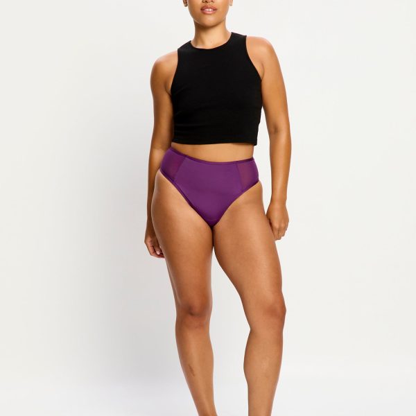 Allure Hi Waist Brief Moderate Mystic Purple