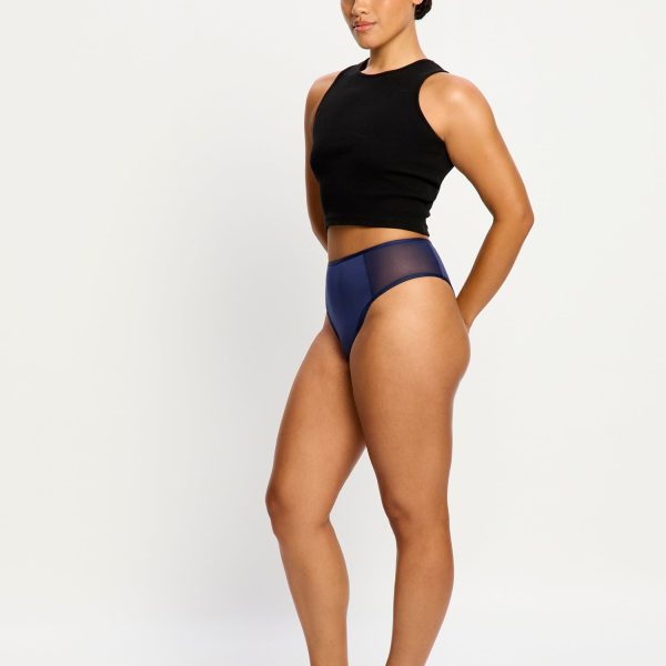 Allure Hi Waist Brief Moderate Night sky Blue