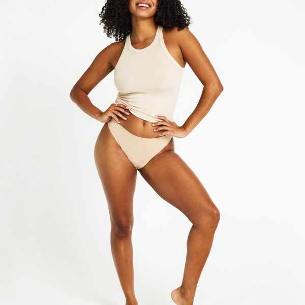 Au Naturel Seamfree Hi-Leg Cheeky Light Porcelain