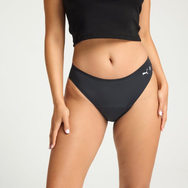 Puma X Modibodi Seamfree Active Bikini Moderate Onyx Grey