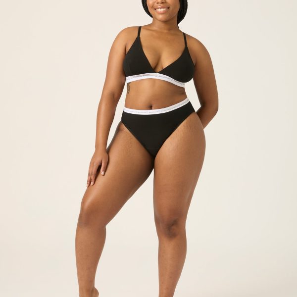 Basic Triangle Bralette Black