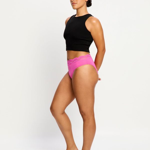 Sensual Hi Waist Bikini Super Electric Fuchsia