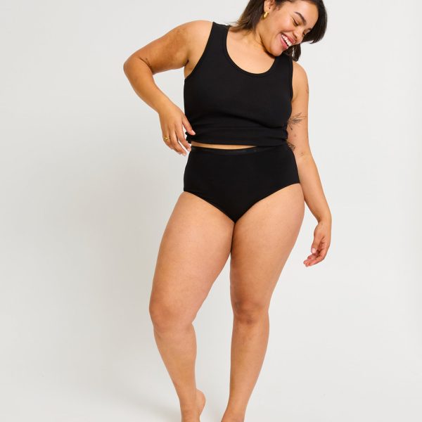 Classic Full Brief Moisture Wicking Black