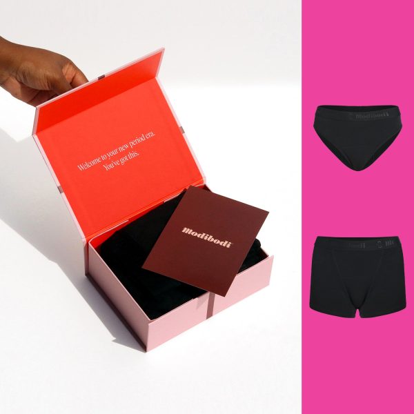 Teen Hipster Bikini and Boyshort Gift Pack Black