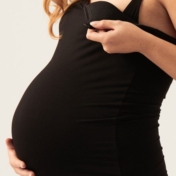 Breastfeeding Cami Leak-Proof Black