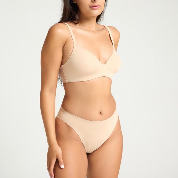 Sweat-Proof Bra Moisture Wicking Cashew