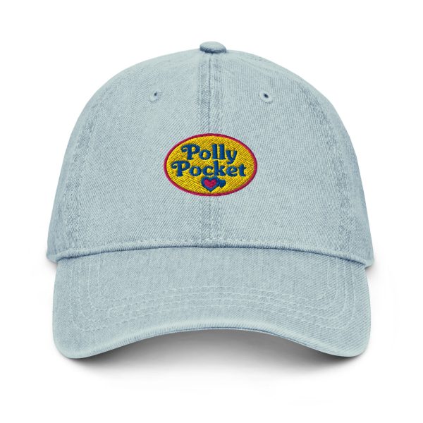 Polly Pocket Logo Light Blue Denim Hat | GamersHolic.shop - Buy Now