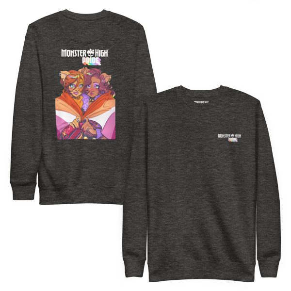 Monster High Pride Toralei & Clawdeen Grey Sweatshirt | GamersHolic.shop - Buy Now