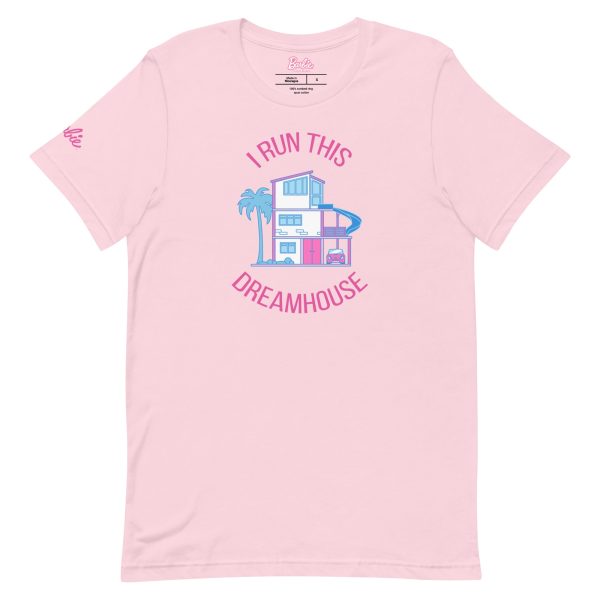 Barbie "I Run This Dreamhouse" Pink T-Shirt | GamersHolic.shop - Buy Now