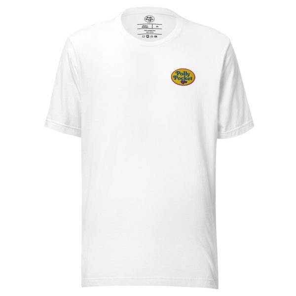 Polly Pocket Take Me To Pollyville Embroidered White T-Shirt | GamersHolic.shop - Buy Now